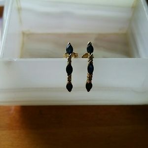 Sapphire/Diamond Earings